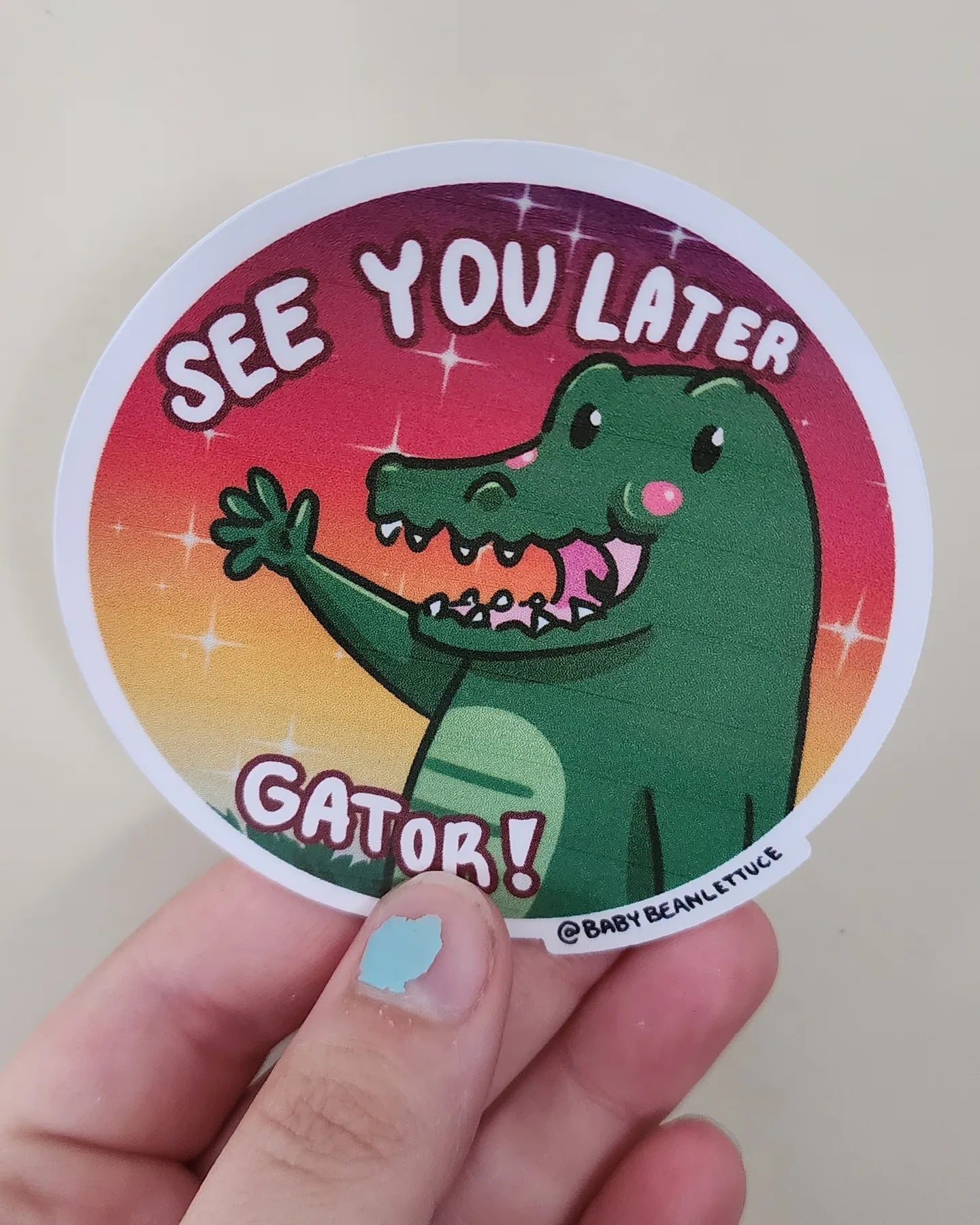 See You Later Gator Sticker - BabyBeanLettuce