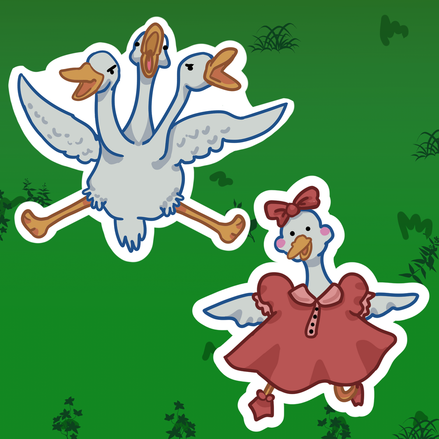 Geese Sticker Pack - BabyBeanLettuce